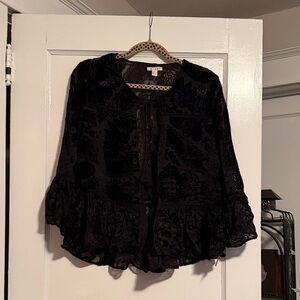 Miami Black Floral Blouse